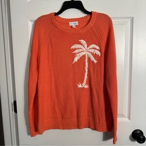 Belle Beach by Kim Gravel Palm Springs Shaker Knit Sweater, Med.